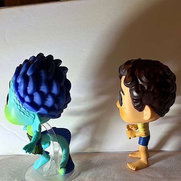 Funko Pops.  Disney/Pixar.  Funko Pop's, Luca Paguro and Luca as a Fish! - Picture 2 of 4